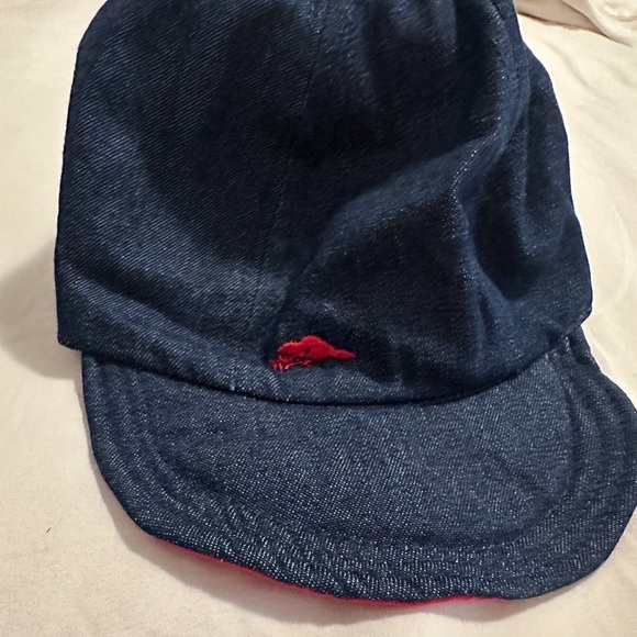 Roots Toddler Reversible Denim Red Baseball Cap Hat Size L/XL - Picture 3 of 8